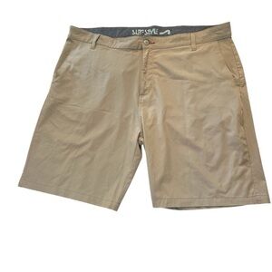 Surf Style Performance Shorts - Mens Size 40 - Golf - Tan